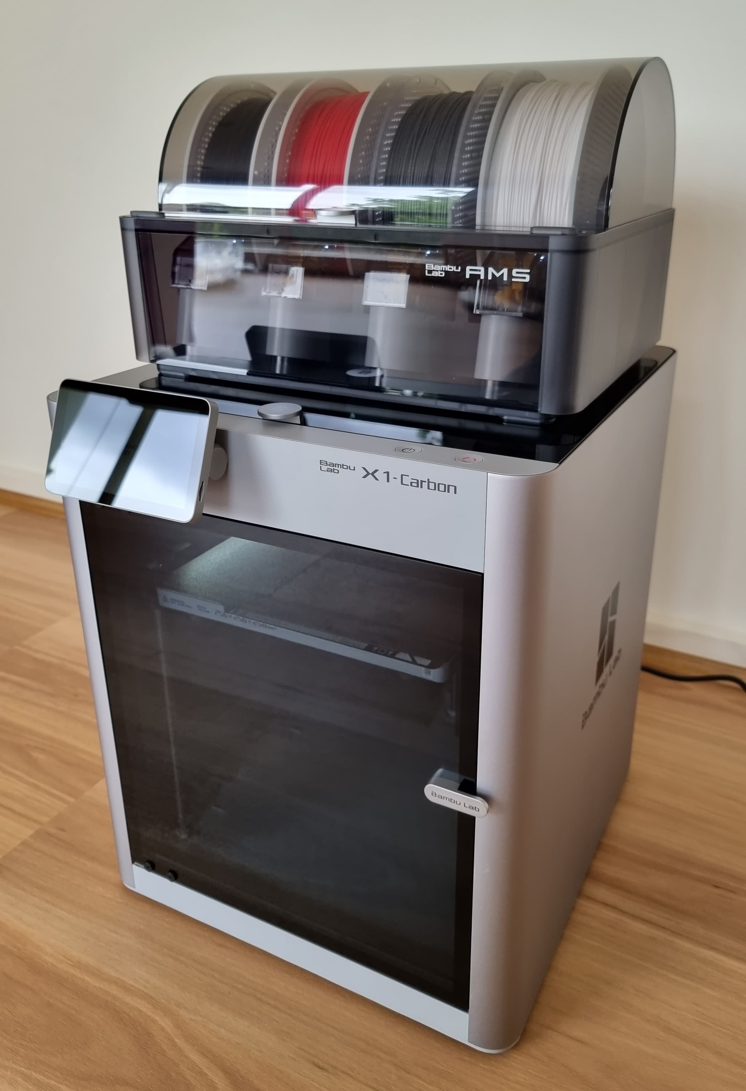 Bambu Lab X1 Carbon 3D printer with AMS module